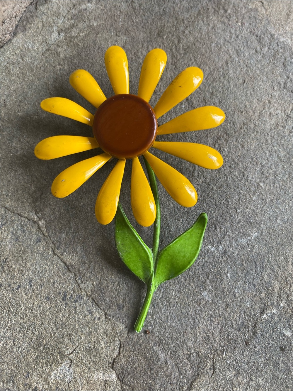 Yellow Flower Enamel Pin Brooch